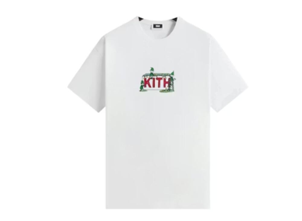 Kith Men's White Kithmas Elf Factory Tee Size L